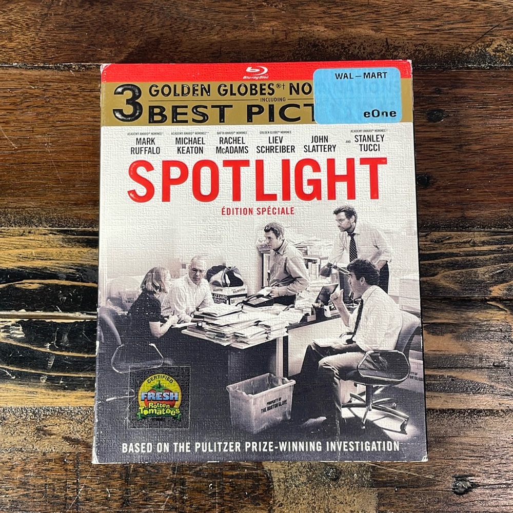 Spotlight DVD Blue Ray with cardboard cover